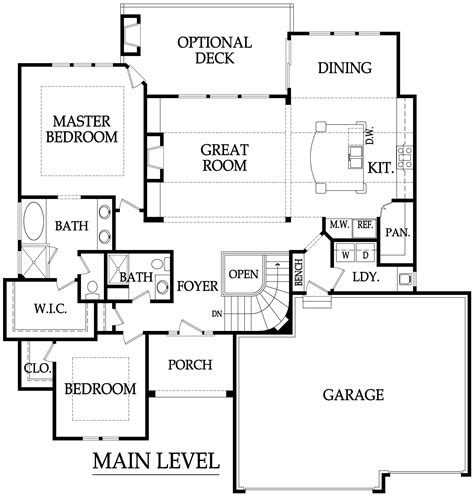 Bristol Main Level Reverse Plan By Kc Builders And Design Inc House