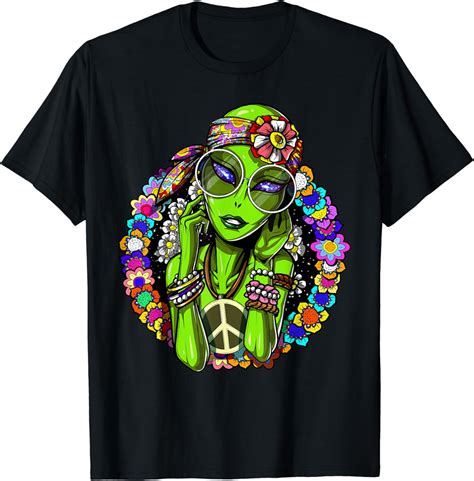 Espace Extraterrestre Hippie Alien Science Fiction Femmes T Shirt