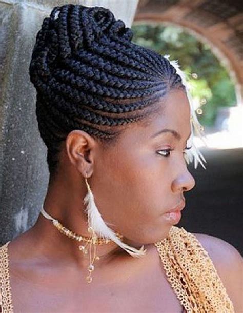 It can be hair bands, tree braids, twist braids, black buns, blocky braids, cornrows, microbraids some hairstyles can be on trend for centuries. Senegalese Cornrow Updos Natural Braids Hairstyles ...