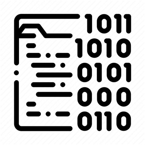 Binary Coding File System Icon