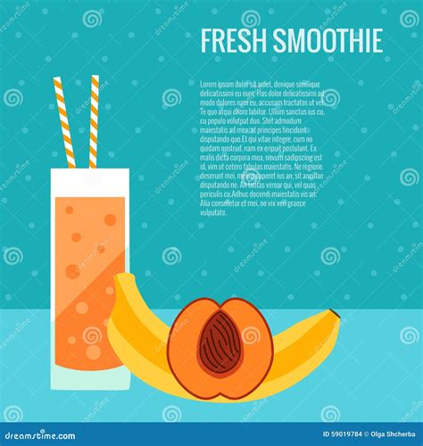 fresh smoothie flat concept stock vector illustration of party ingredient 59019784