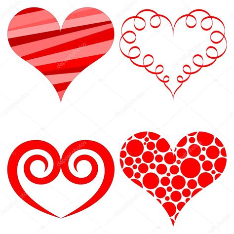 Vector Hearts Set Stock Vector Image By ©dleonis 7568340