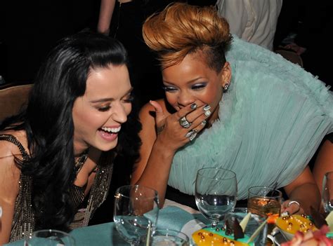 Katy Perry And Rihanna From Flashback Relive The 2010 Grammys E News