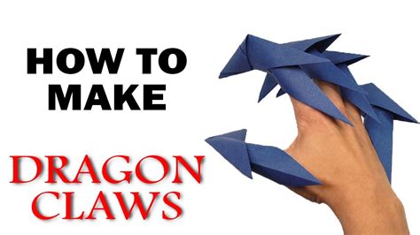 🐲 How To Make Paper Dragon Claws Youtube