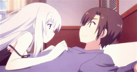 Anime Couple Anime Bed Gif Anime Couple Anime Bed Kawaii Discover