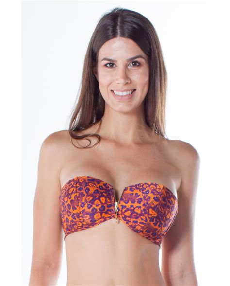 Bikini Tops Top Ziper Jaguar Brand Lua Morena