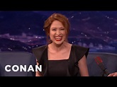 Ellie Kemper Took Up Smoking To Seem Cool - CONAN on TBS - YouTube