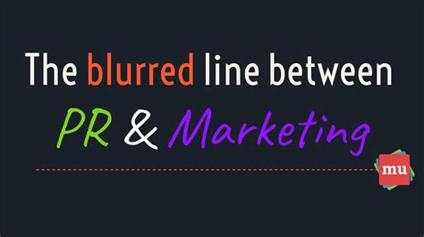 Infographic The Blurred Line Between Pr And Marketing