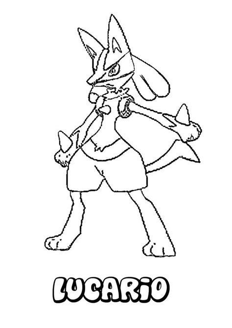 The shear volume of mega lucario art work currently available is quite stunning. Lucario coloring page (With images) | Pokemon coloring ...