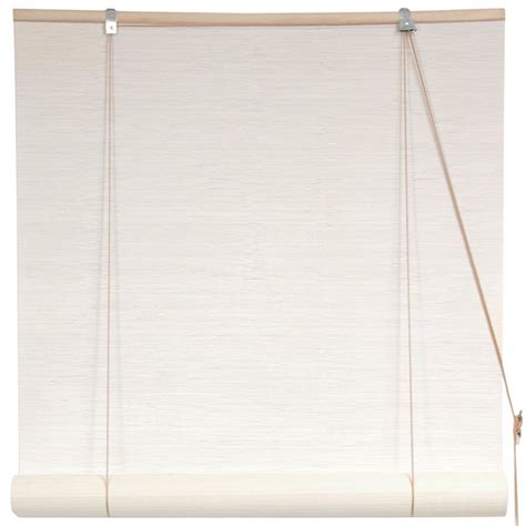 Oriental Furniture White Bamboo Blinds 24 In X 72 In Home