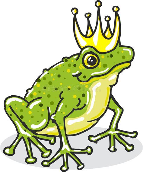 Frog Prince Princess Royal Vector Element Illustration Stock Vector