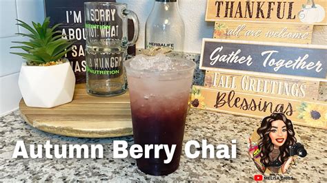 How To Make Herbalife Tea Autumn Berry Chai Blackberry Liftoff Chai