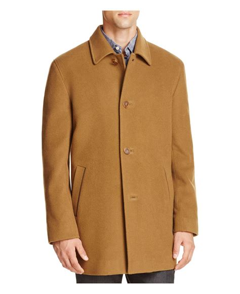 Lyst Cole Haan Wool Cashmere Topper Coat In Natural For Men