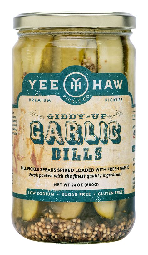 Giddy Up Garlic Dills Yeehaw Pickle Company