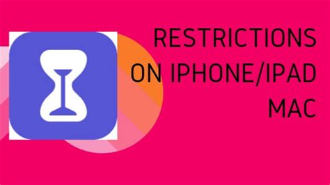 Ios How To Turn Off Or Turn On Restrictions On Iphone Ipad Mac