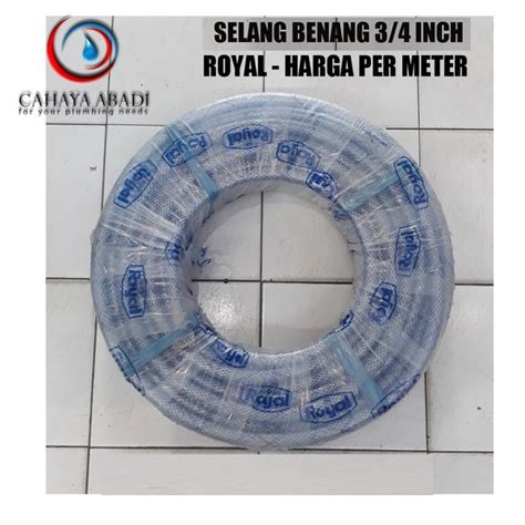 Jual SELANG AIR INCH HARGA PER METER ROYAL SELANG BENANG Di