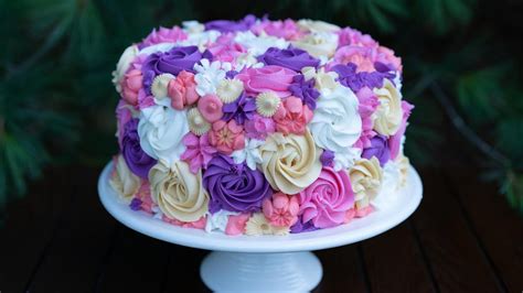 Simple Buttercream Cake Decorating Idea Rosette Tips And Tricks Youtube