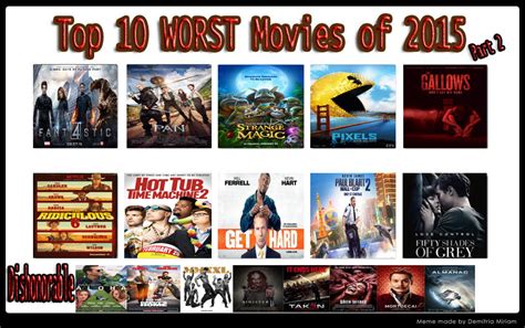Top 10 Worst Movies Of 2015 Part 2 By Kouliousis On Deviantart