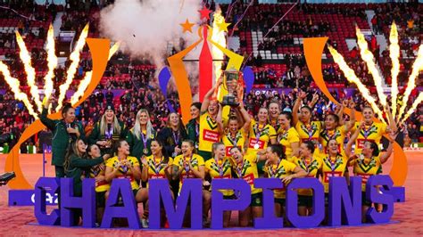 Australia Win Womens Rugby League World Cup Final With 54 4 Victory