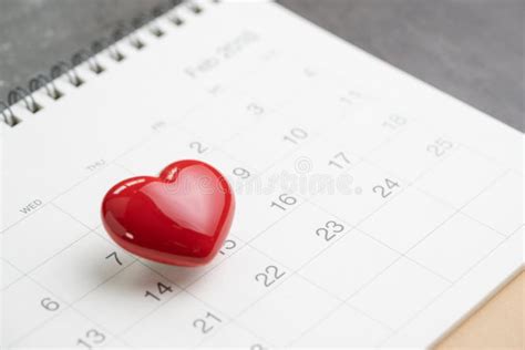 love symbol or romance of valentine`s day concept with shiny red lovely heart shape on 14 feb