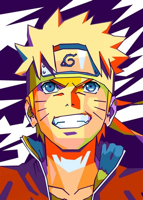 Naruto Popart Poster By Beny Rahmat Displate Naruto Painting