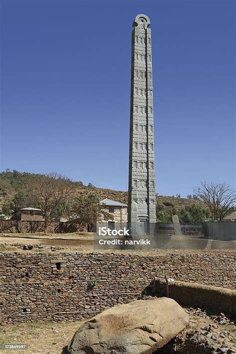 King Ezanas Stele In Axum Ethiopia Stock Photo Download Image Now
