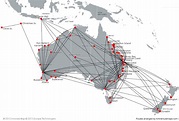 Virgin Australia route map - domestic routes