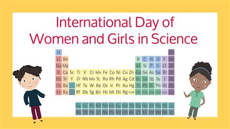 International Day Of Women And Girls In Science Free Printable Youtube