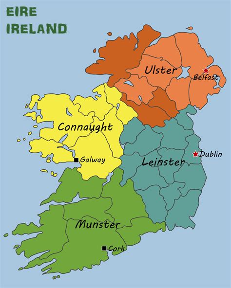 Ireland Map Guide Of The World