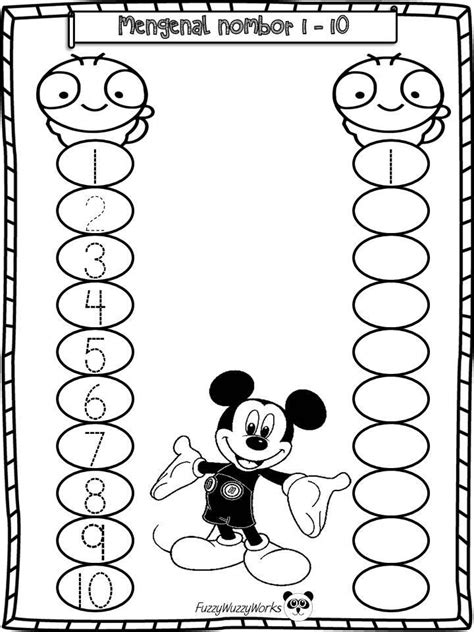 Lembaran Kerja Matematik Prasekolah Mengenal Nombor J Vrogue Co