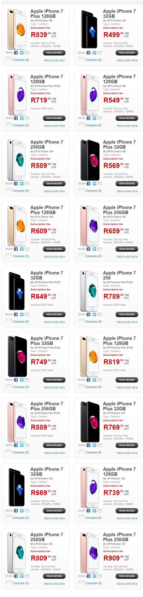 Mtn Launches Iphone 77 Plus In Sa See Pricing Yomzansi
