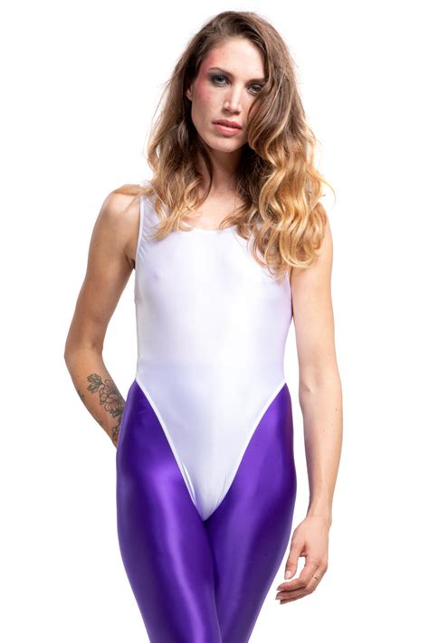 Shiny Spandex High Cut Thong Dance Leotard Mamatabushi Mamatabushi Llc