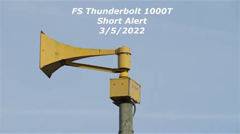 Federal Signal Thunderbolt 1000t Dansville Mi Short Alert 35