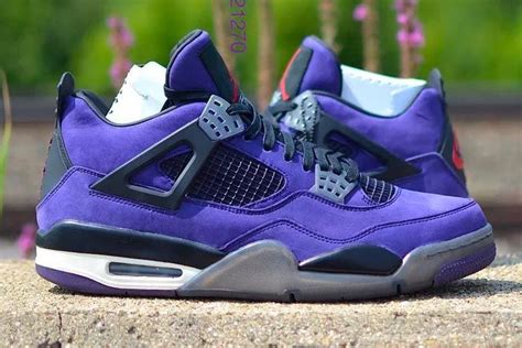 Closer Look Travis Scott X Air Jordan 4 ‘purple Suede Sneaker Freaker
