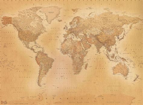 Giant Vintage World Map Murals Online Store For Your Mobile Tablet Explore Vintage Map