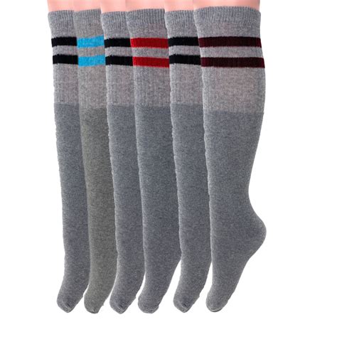 Awsamerican Made Striped Tube Socks Knee High Socks Assorted Colors
