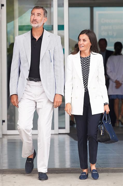 King Felipe Vi And Queen Letizia Of Spain Do His And Hers Suits Vogue