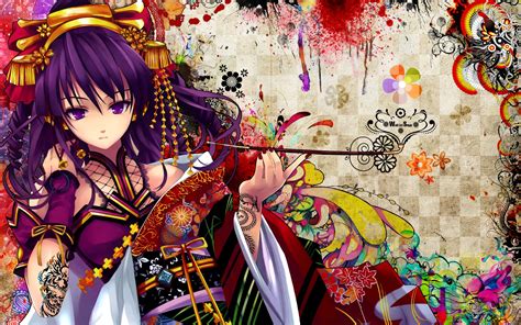 44 Anime Geisha Desktop Wallpapers On Wallpapersafari