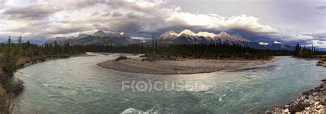 Canada British Columbia Panoramic View Of Kootenay National Park