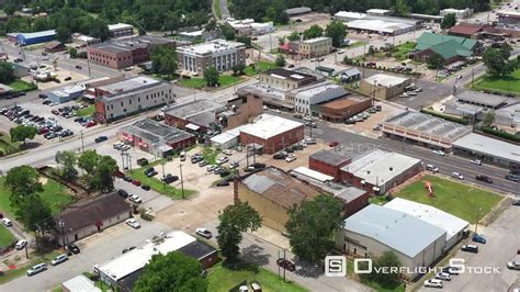 Overflightstock County Courthouse In A Small Town Drone Aerial View