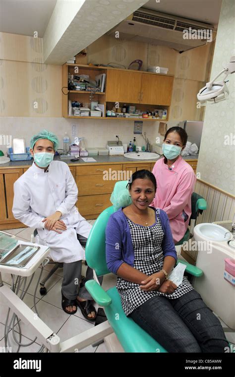 Dentist And Nurses At Dental Surgery Phuket Town Phuket Island