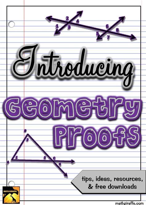 Teaching Geometry Proofs How To Get Started Including Free