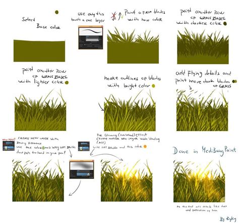 How To Draw Grass Digitally Hailey Bryne