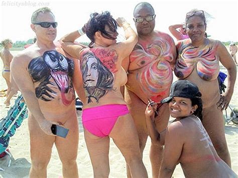 Naked Body Art At Gunnison Beach