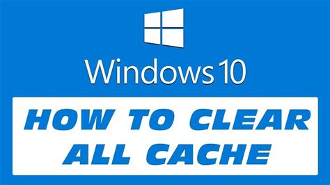 Make use of disk cleanup to clear thumbnail cache. How to Clear All Cache in Windows 10/8/8.1/7/vista - YouTube