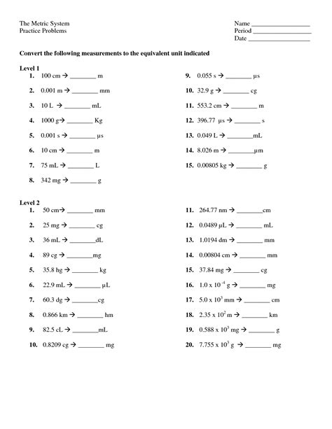 Customary Units Of Weight Worksheets