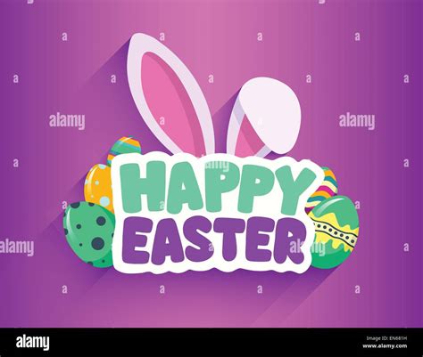 Happy Easter Greeting Vector Stock Vector Image And Art Alamy