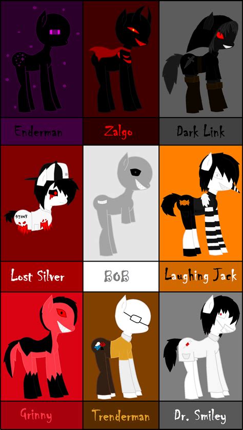 Creepypasta Ponies 2 By Howlinghill On Deviantart