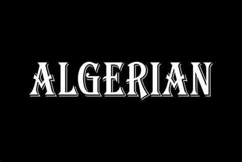 The design for the typeface is owned by linotype, while the name 'algerian' is a trademark of the international typeface corporation. Algerian Condensed - Desktop Font & WebFont - YouWorkForThem
