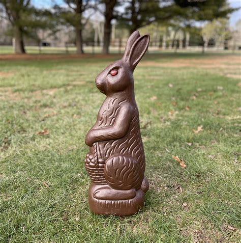 Easter Chocolate Brown Rabbit Blow Mold Id